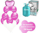 Helium set - srdce a tmavé fuchsia balónky KRÁSNÉ NAROZENINY balonky.cz Helium set - srdce a tmavé fuchsia balónky KRÁSNÉ NAROZENINY balonky.cz