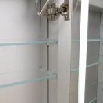 Mereo Koupelnová galerka 60 cm, zrcadlová skříňka, stříbrná CN190P