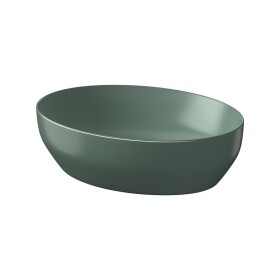 CERSANIT - Pultové umyvadlo LARGA elipsa (50x38) zelené mat, BOX K677-054