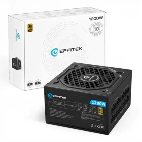 EFFITEK Gold 1200W / Zdroj / ATX 3.1 / PCIe 5.1 / 80 PLUS Gold / modulární (EG-1200)