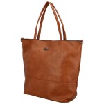 Trendová dámská koženková kabelka přes rameno Ramira, hnědá