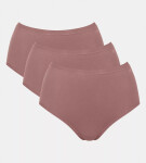 Dámské kalhotky GO Daily Cotton Highwaist 3P - BROWN - sv. hnědé 1141 - SLOGGI BROWN M
