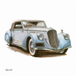 Nástěnný poznámkový kalendář 2026 NOTIQUE - Classic Cars – Václav Zapadlík, 30 x 30 cm