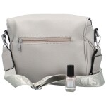 Módní dámská koženková ledvinka/crossbody Andrés, šedá