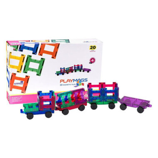 Playmags Magnetic tiles 3D Train 155