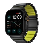 Nomad Stratos Band FKN řemínek pro Apple Watch 49mm/Ultra černá/zelená (NM011130858)