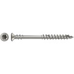 Fischer 660618 terasové šrouby 5.5 mm 80 mm vnitřní korunka šestihranná, vnitřní hvězdice, TX , Torx, T profil Ušlechtilá ocel V2A odolný proti korozi 200 ks