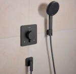 HANSGROHE - Ecostat Comfort Q Termostatická baterie pod omítku, pro 2 spotřebiče, kartáčovaný černý chrom 33713340