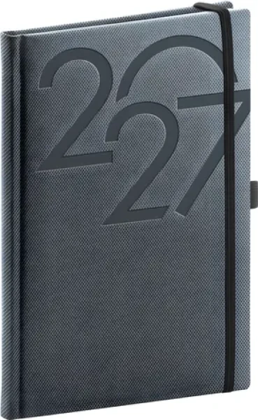 NOTIQUE Týdenní diář Ajax 2027 černý / 15 × 21 cm