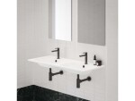 RAVAK - Chrome Slim Dvojumyvadlo 120x49 cm, s přepadem, 2 otvory pro baterii, bílá XJG01112001