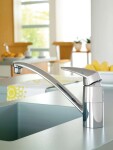 GROHE - Eurodisc Páková dřezová baterie, chrom 33770001