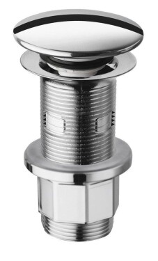 SILFRA - Umyvadlová výpust 5/4“, click-clack, velká zátka, 10-80, ABS/chrom WA43451