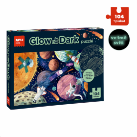 APLI puzzle svítící ve tmě - Sluneční soustava, 104 ks, 5+