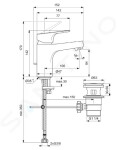 IDEAL STANDARD - Cerabase Umyvadlová baterie s výpustí, chrom BC828AA