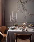 Stoff Nagel Vysoká svíčka STOFF Nagel by Ester&Erik Light Lavender – set 6 ks, fialová barva