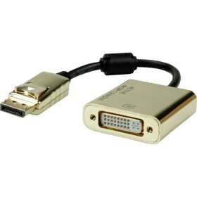 Roline DisplayPort / DVI kabelový adaptér Konektor DisplayPort, DVI-D 24+1pol. zásuvka 0.15 m černá/zlatá 12.03.3175 Kabel DisplayPort