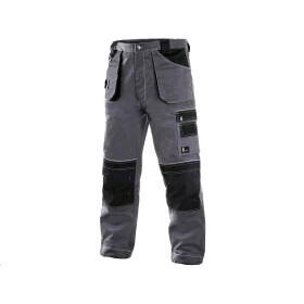 CXS Montérkové kalhoty ORION TEODOR zkrácené pánské pasové šedo-černé 50 šedo-černé