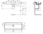 IDEAL STANDARD - Strada II Umyvadlo 1200x430 mm, bez otvoru pro baterii, s Ideal Plus, bílá T3653MA