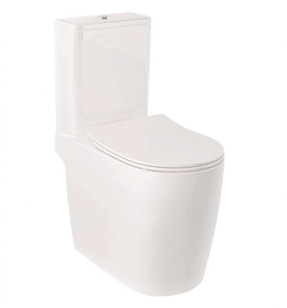 KLUDI - Resa R WC kombi mísa, vario odpad, Rimless, SpiralFlush, lesklá bílá 23WCB0543