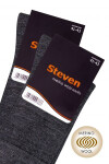 Pánské ponožky Steven Wool art.130 černá 44-46