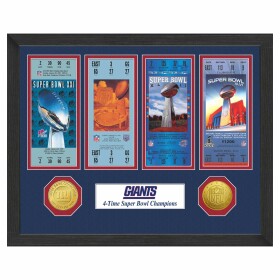 Obraz New York Giants NFL Super Bowl Tickets Bronze Coins