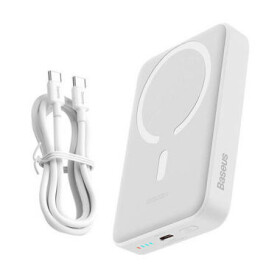 Baseus PPCX110201 Magnetic Mini bílá / Powerbanka / 10000mAh / USB-C / MagSafe / 30W (PPCX110202)