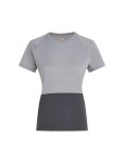 ICEBREAKER Wmns Mer 200 Waffle Elevation SS Tee, Alloy/Obsidian/Cb (vzorek) velikost: S