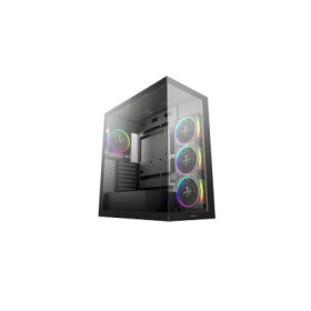 DEEPCOOL Case CG580 4F V2, ATX, Průhledná bočnice, 4x120mm ARGB, černá EDF_1808061