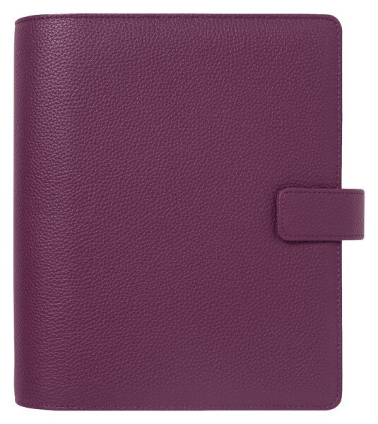 Kroužkový diář FILOFAX Camden, A5, plum, modulární