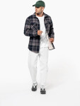 Kariban K 579 Flanelová košile s sherpa fleecovou podšívkou 20.K579 red/navy XXL