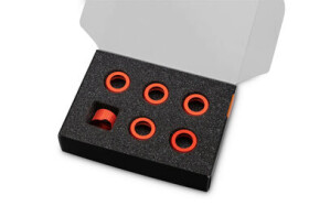 EKWB EK-Quantum Torque Compression Ring 6-Pack HDC 12 - Red (3831109835999)