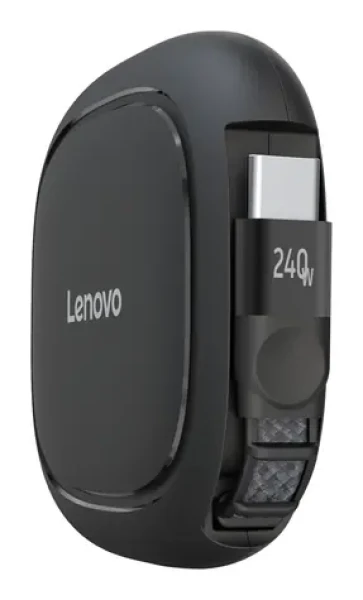 Lenovo 240W USB-C zatahovací nabíjecí kabel černá / Kabel / USB-C / 240 W / 1,2 m (GX91V57058)
