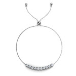 Royal Fashion stříbrný pozlacený náramek Swarovski DBS0147-001-WG