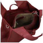Trendy dámský koženkový set kabelek Winona, vínový