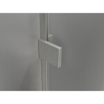 MEXEN/S - Lunar-F sprchový kout skládací dveře levá 95 x 80, transparent, nikl kartáčovaný 836-095-080-97-00-L