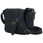 Trendy dámská koženková crossbody kabelka Arlena, tmavě modrá