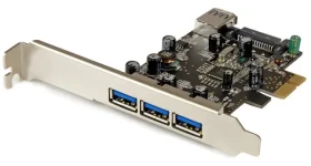 StarTech PCI karta USB 3.0 4 porty / Řadič USB / PCIe / 4x USB-A / Renesas/NEC µPD720202 (PEXUSB3S42)
