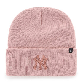 47 Brand Pánská zimní čepice New York Yankees MLB Haymaker '47 CUFF KNIT Dusty Rose