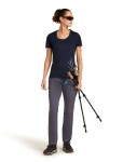 Dámské merino tričko s krátkým rukávem ICEBREAKER Wmns 150 Tech Lite SS Scoop Tee Panax, Midnight Navy velikost: S