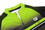 Pánský cyklistický dres MAESTRO, černá/žlutá fluo (elastický materiál MicroCool, velikost M)