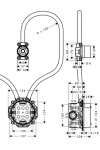 AXOR - Citterio Těleso elektronické umyvadlové baterie pod omítku 16180180