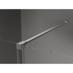 MEXEN/S - Velar sprchový kout, posuvné dveře 130 x 80 cm, dekor, nikl kartáčovaný 871-130-080-31-97