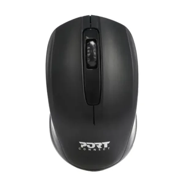 PORT CONNECT Wireless OFFICE černá / bezdrátová myš / USB 2.4GHz dongle / 1000 DPI / 2x AAA (900508-PC)
