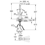 GROHE - Zedra Dřezová baterie s výsuvnou sprškou, chrom 32553002