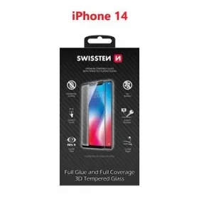 SWISSTEN Ultra Durable 3D FULL GLUE Glass pro Apple iPhone 14 černá (64701908)