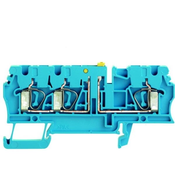 Weidmüller 8731730000 zkušební oddělovací řadová svorka pružinová svorka modrá 100 ks