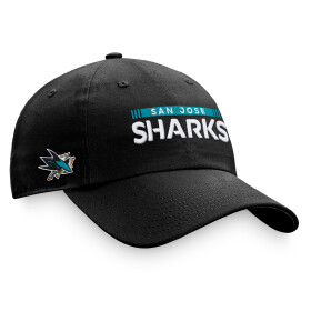 Fanatics Pánská kšiltovka San Jose Sharks Authentic Pro Game & Train Unstr Adj Black