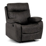 TV a relaxační křeslo s elektrickým ovládáním, potah coffee látka v dekoru vintage, 1 motor 240V