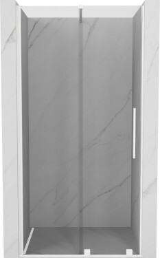 MEXEN/S - Velar posuvné sprchové dveře 110, transparent, bílá 871-110-000-01-20