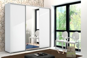Šatní skříň Ska A25 XL Barva korpusu: Dub - Artisan, Rozměry: 250 cm, Dveře: Bílé